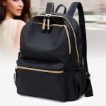 Women leather backpacks backpack top