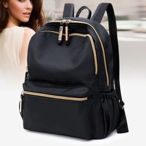 Women leather backpacks backpack top